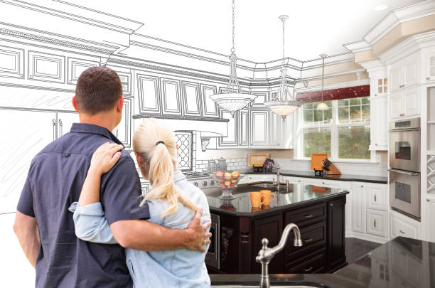Custom kitchen cabinets installed in a Saint Cloud home